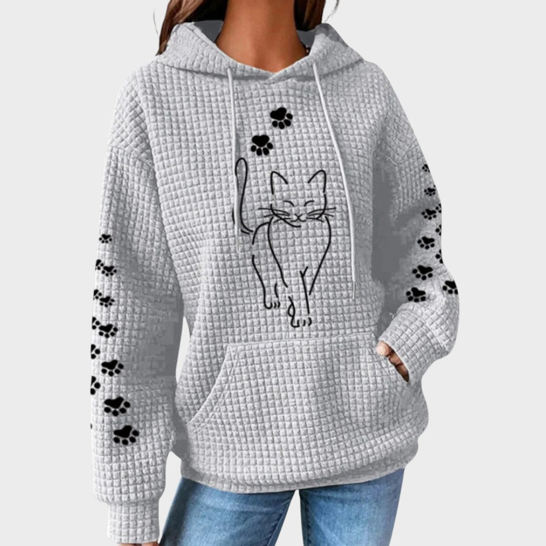 Fatinha™ | Sweat à imprimé de chat