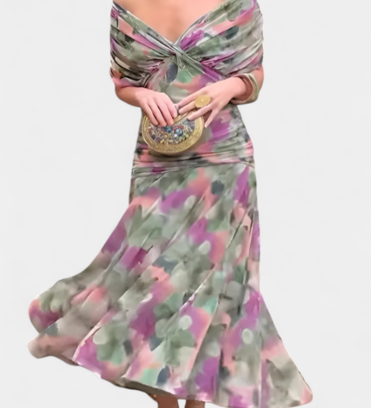 Herminia™ | Robe élégante avec décolleté en V