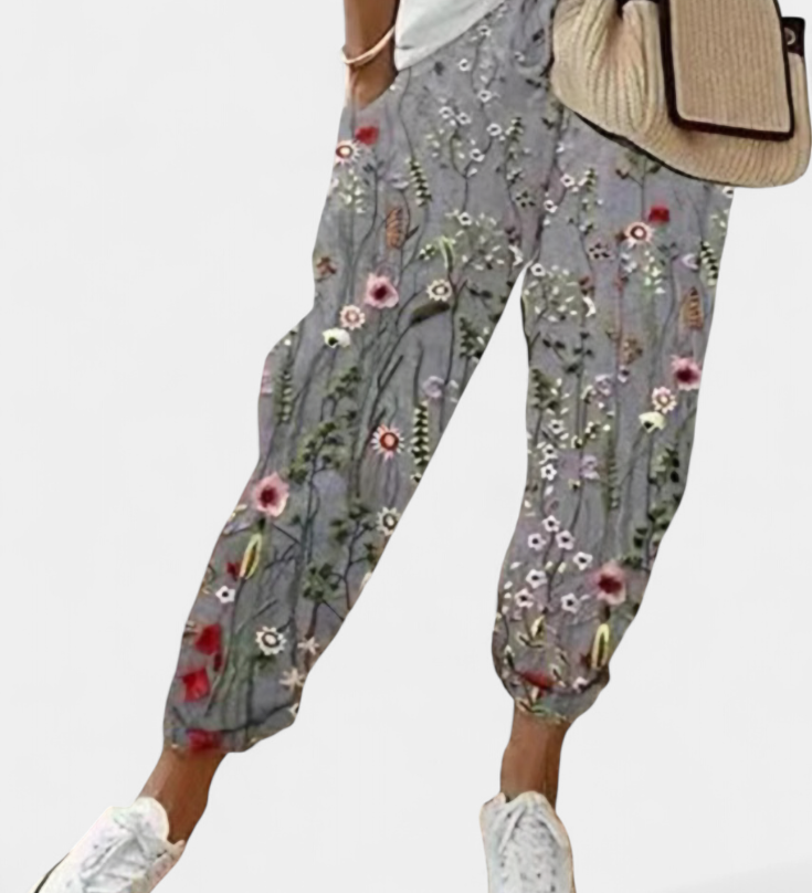 Pantalon en Lin Mely à Coupe Relaxée avec Style Intemporel