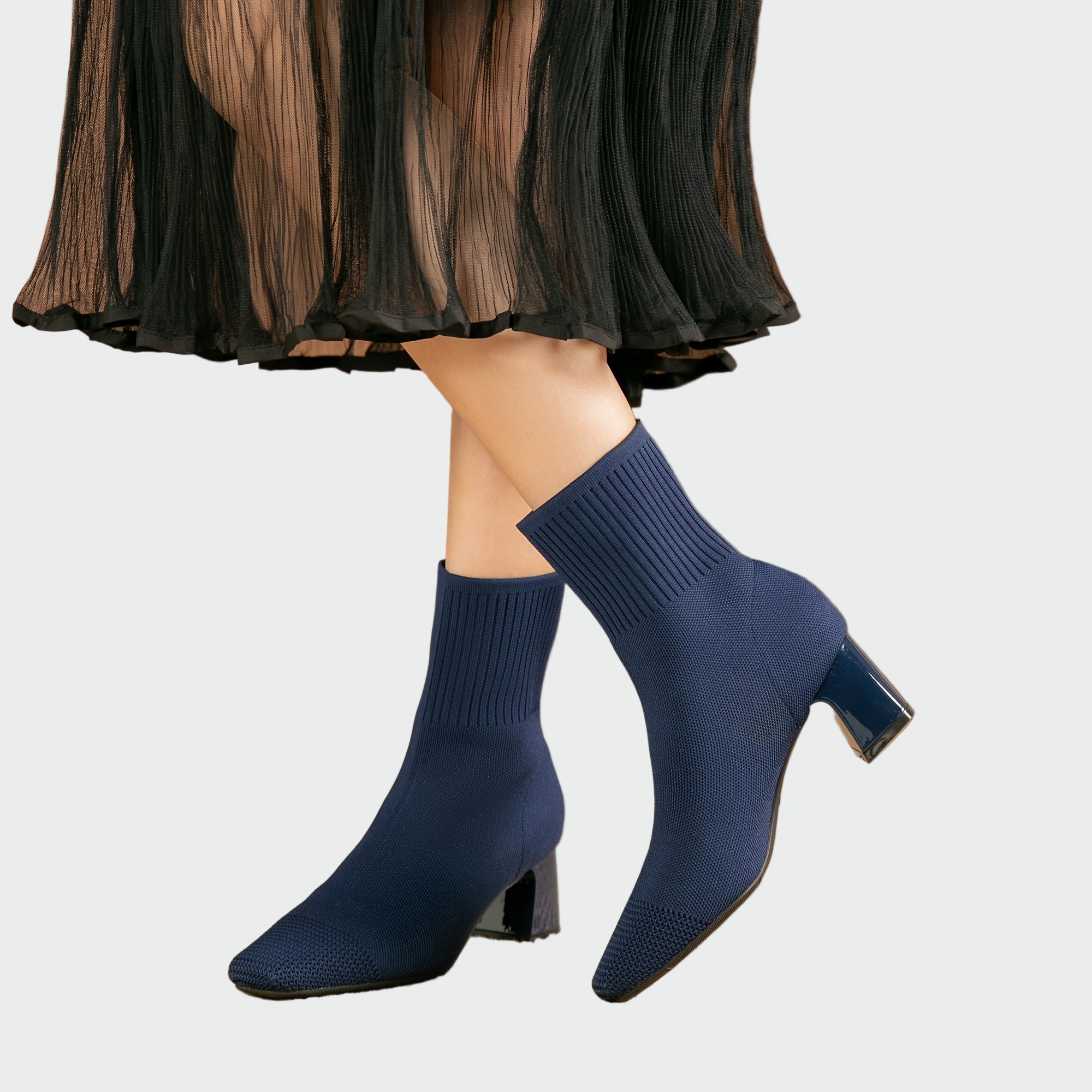 Alejandra | Bottes Orthopédiques Tricotées en Beige Doux