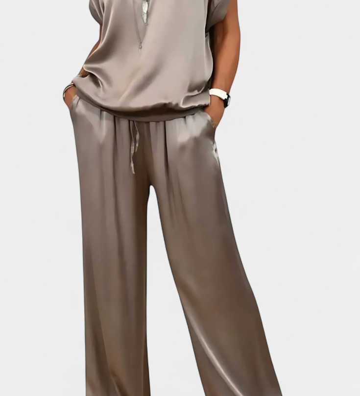 Ensemble Printemps Blasa en Deux Pièces avec Style Sophistiqué
