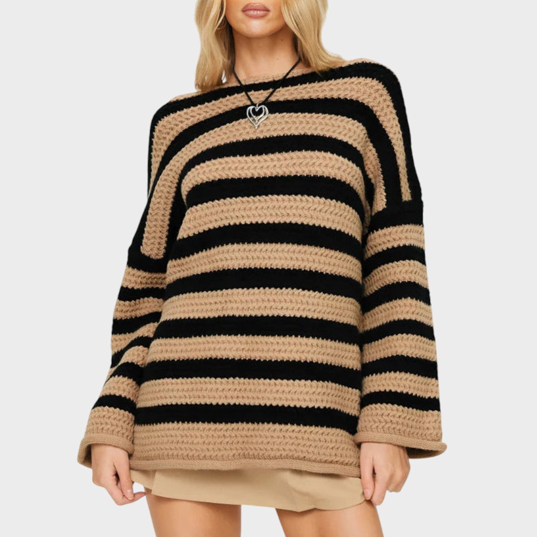 Solánge™ | Pull Tricot Rayé