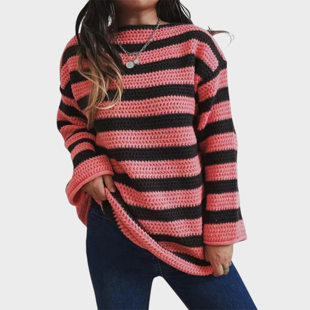 Solánge™ | Pull Tricot Rayé