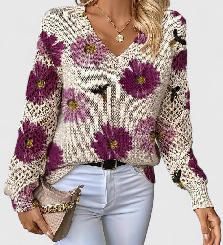Antonia™ | Pull élégant avec imprimé floral