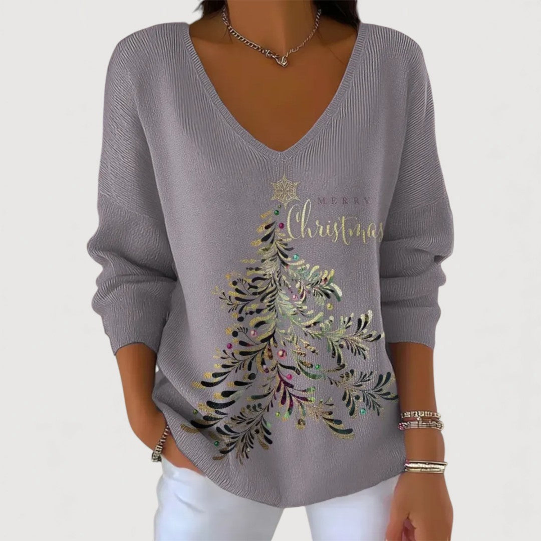 Marta™ | Haut de Noël avec Détails Festifs