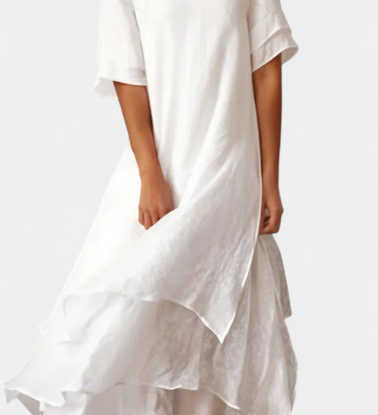 Robe en Coton Élégante et Cape Eloise