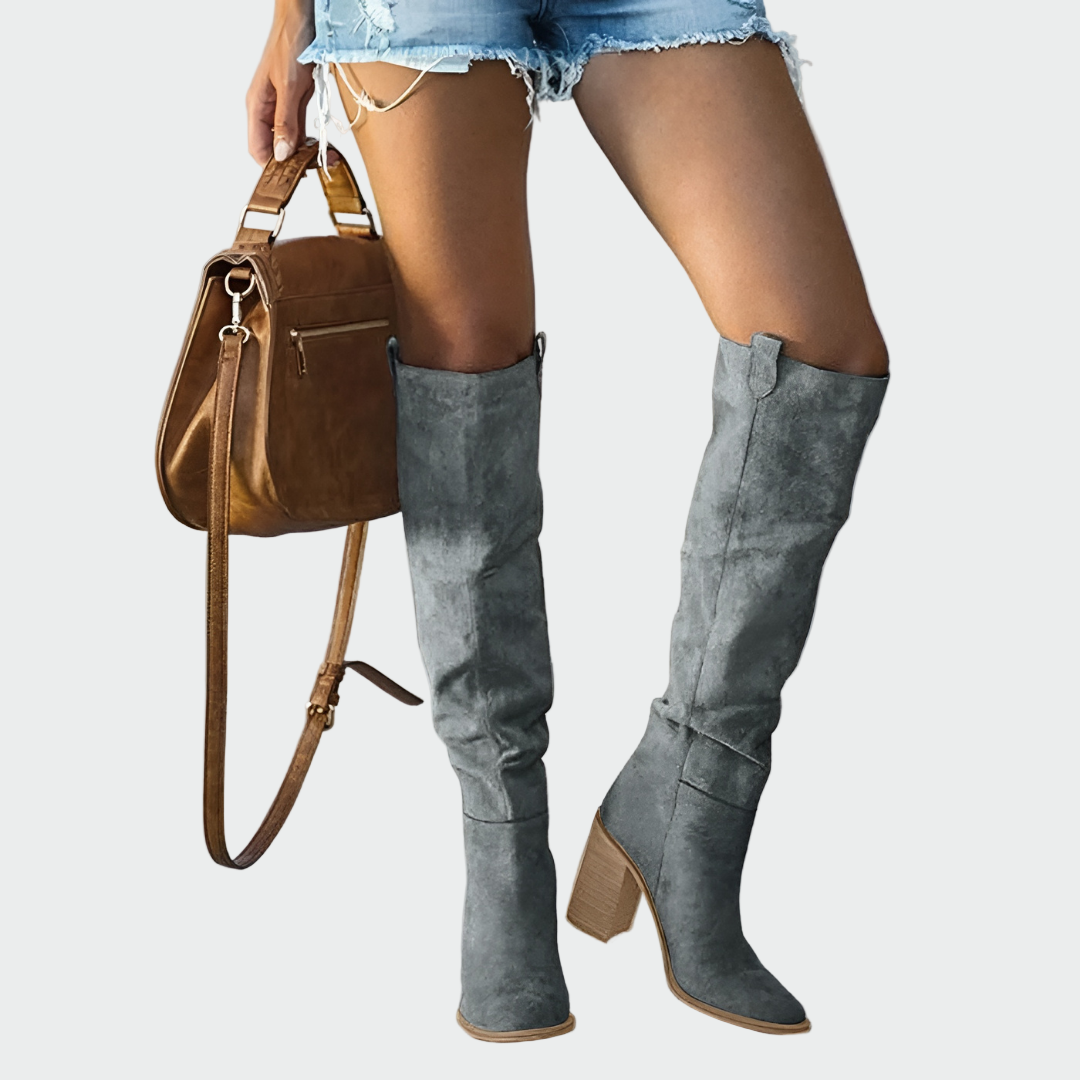 Daniela | Bottes orthopédiques en cuir élégantes jusqu'aux genoux