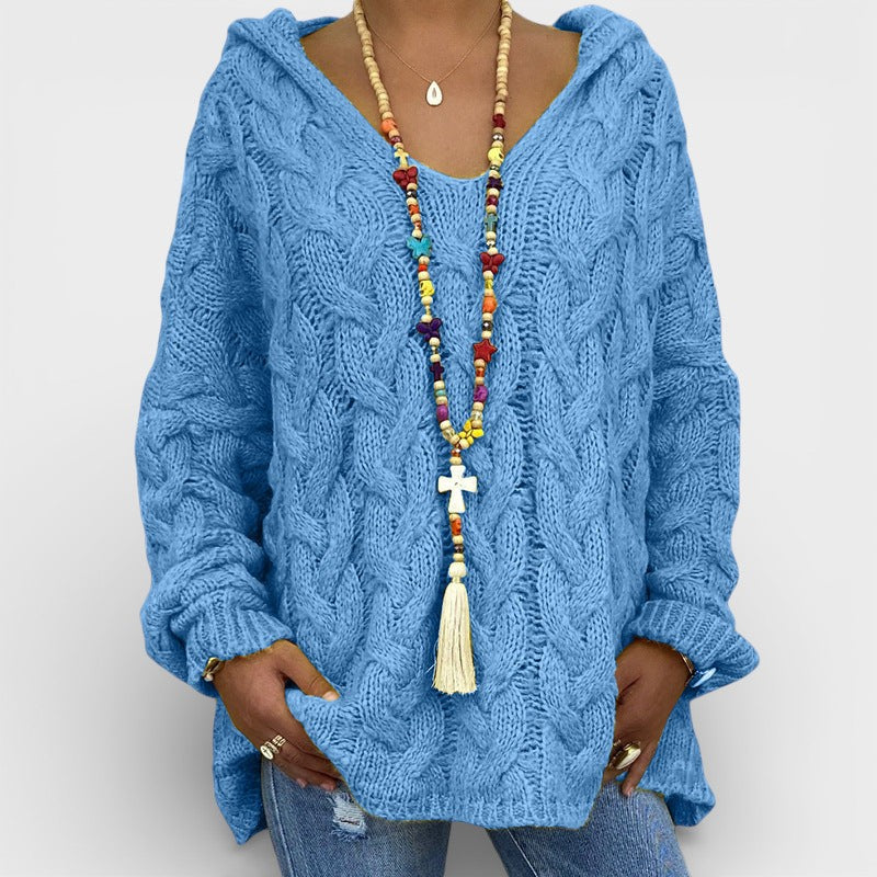 Pilar™ | Pull à capuche en tricot épais