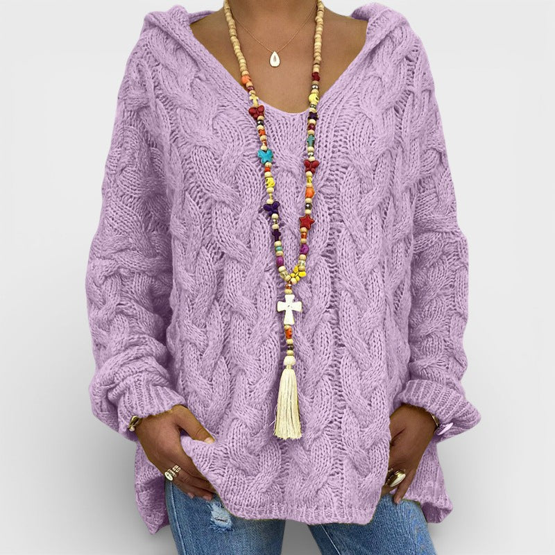 Pilar™ | Pull à capuche en tricot épais