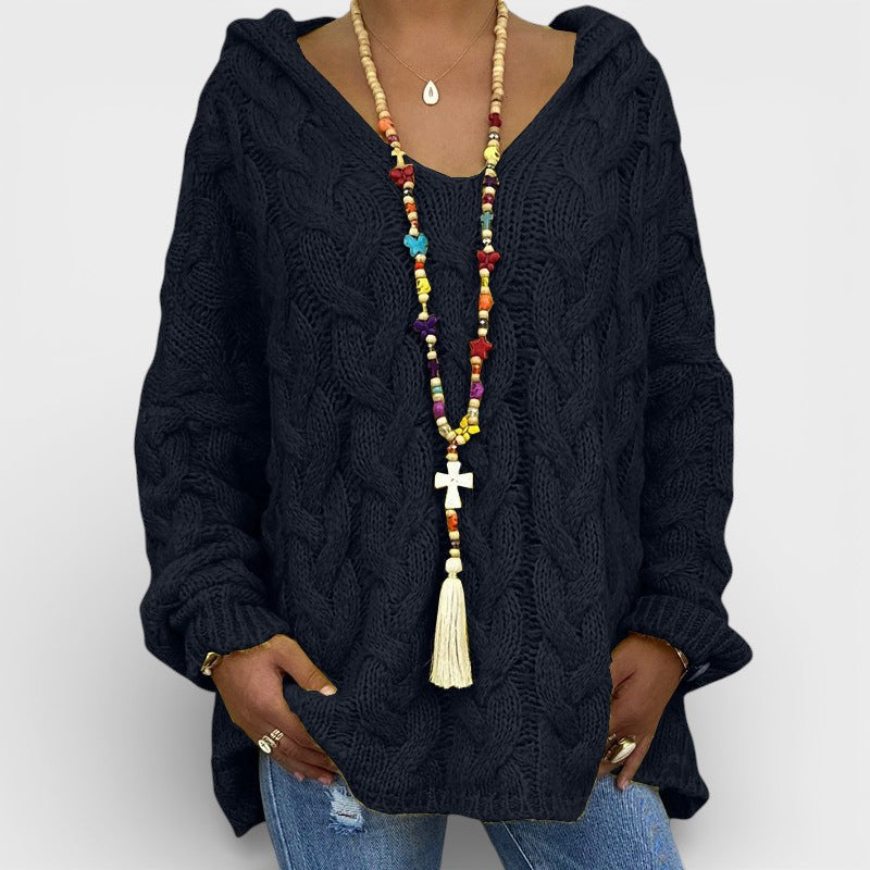 Pilar™ | Pull à capuche en tricot épais