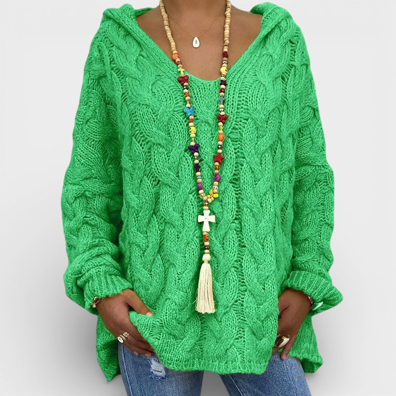 Pilar™ | Pull à capuche en tricot épais