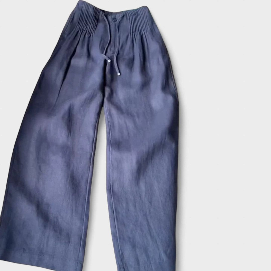 Ángeles™ | Pantalons larges en coton et lin