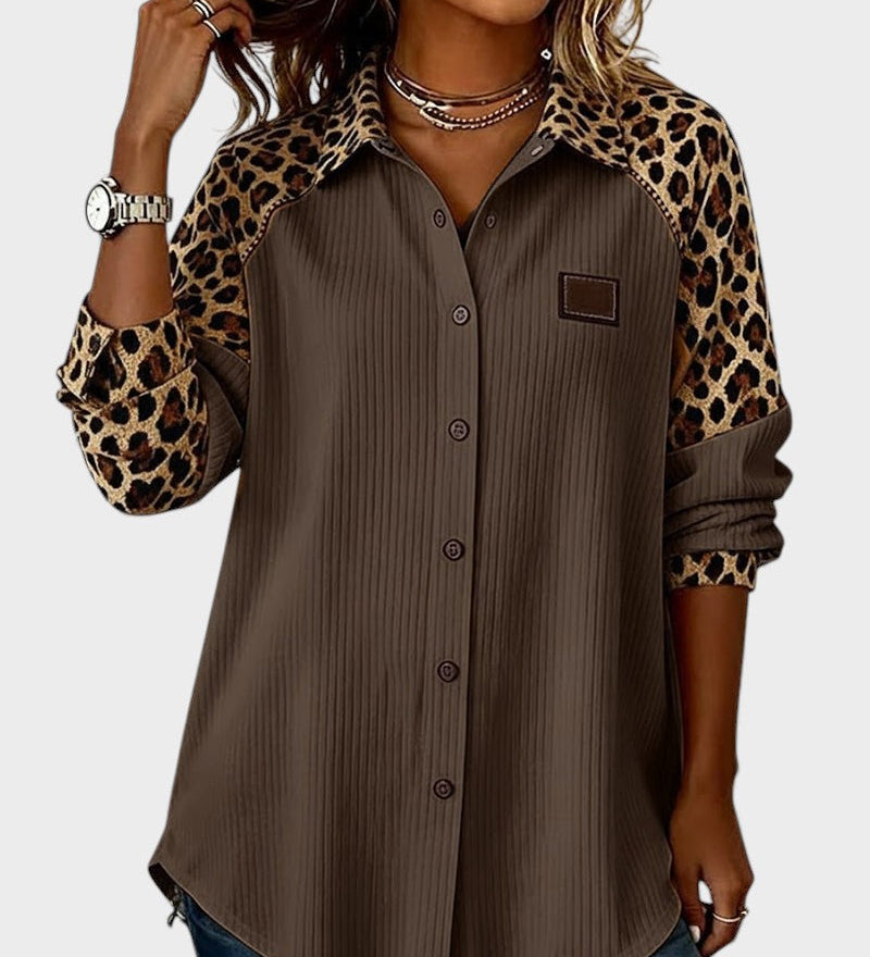 Juana™ | Chemise Boutonnée Imprimé Léopard