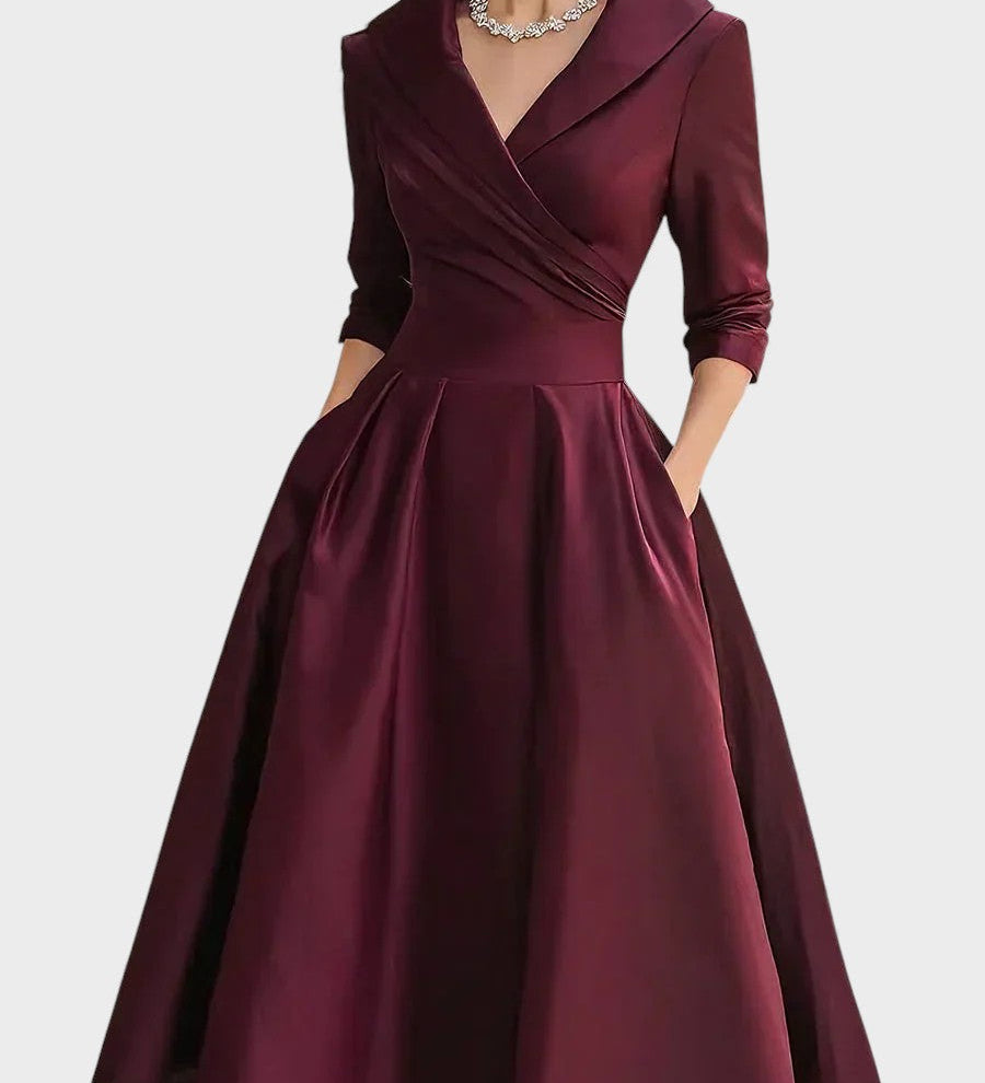 Clara™ | Robe en Satin Élégante