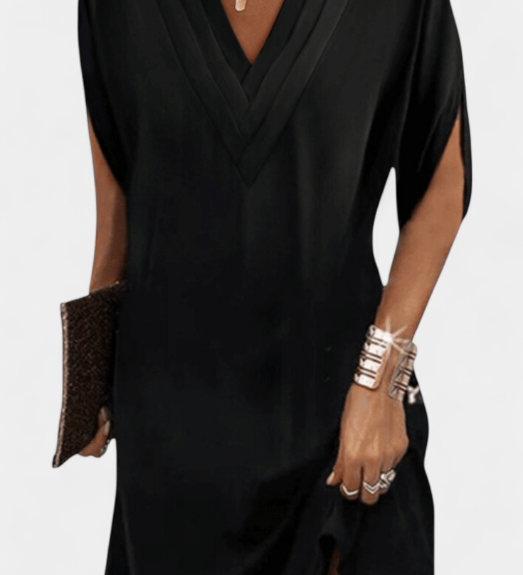 Robe Lesley Élégante avec Décolleté en V