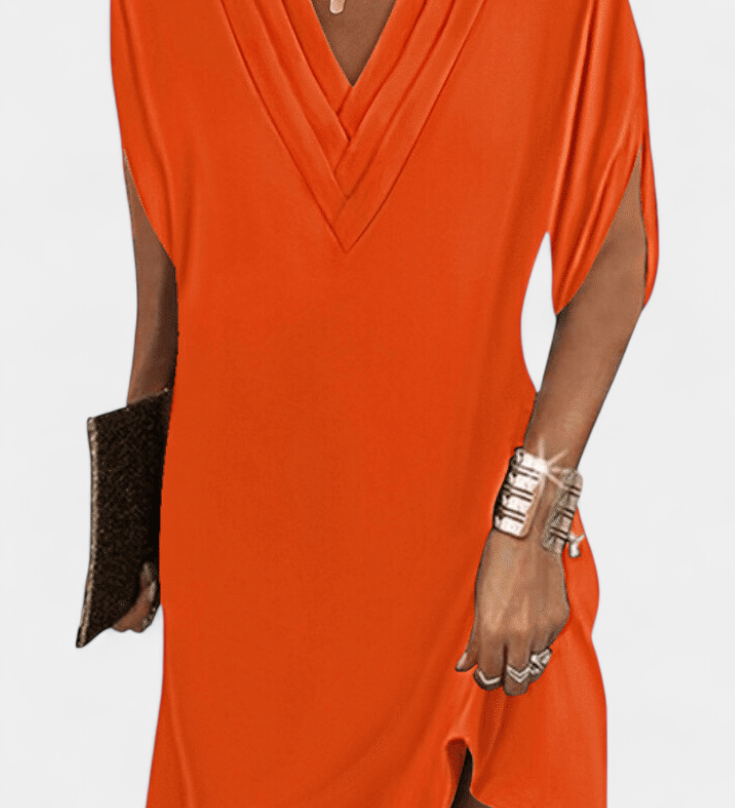Robe Lesley Élégante avec Décolleté en V