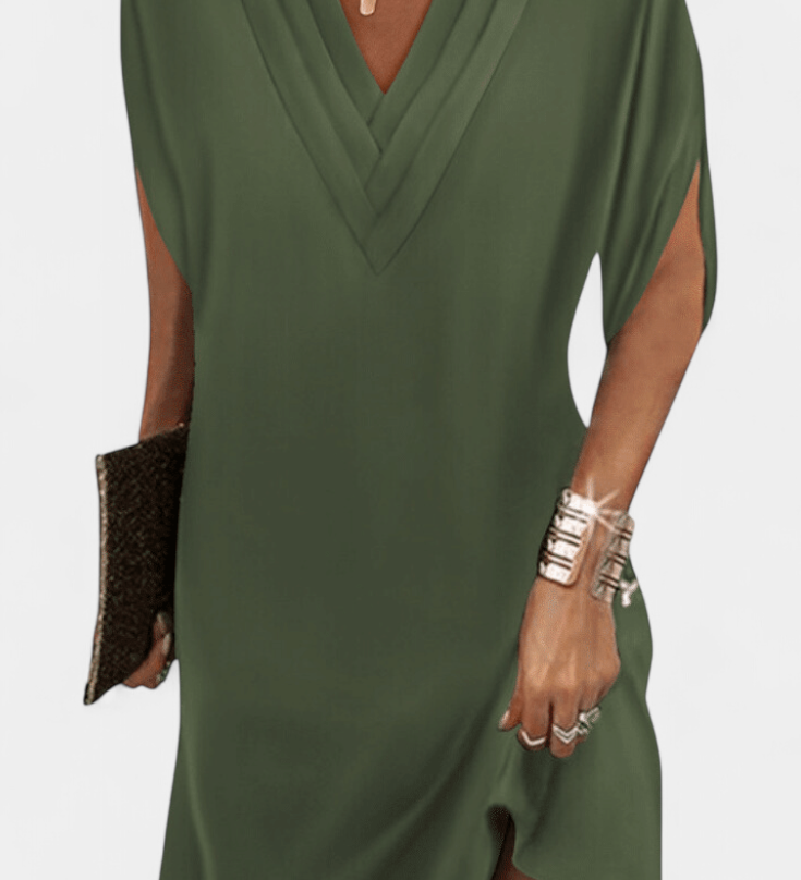 Robe Lesley Élégante avec Décolleté en V