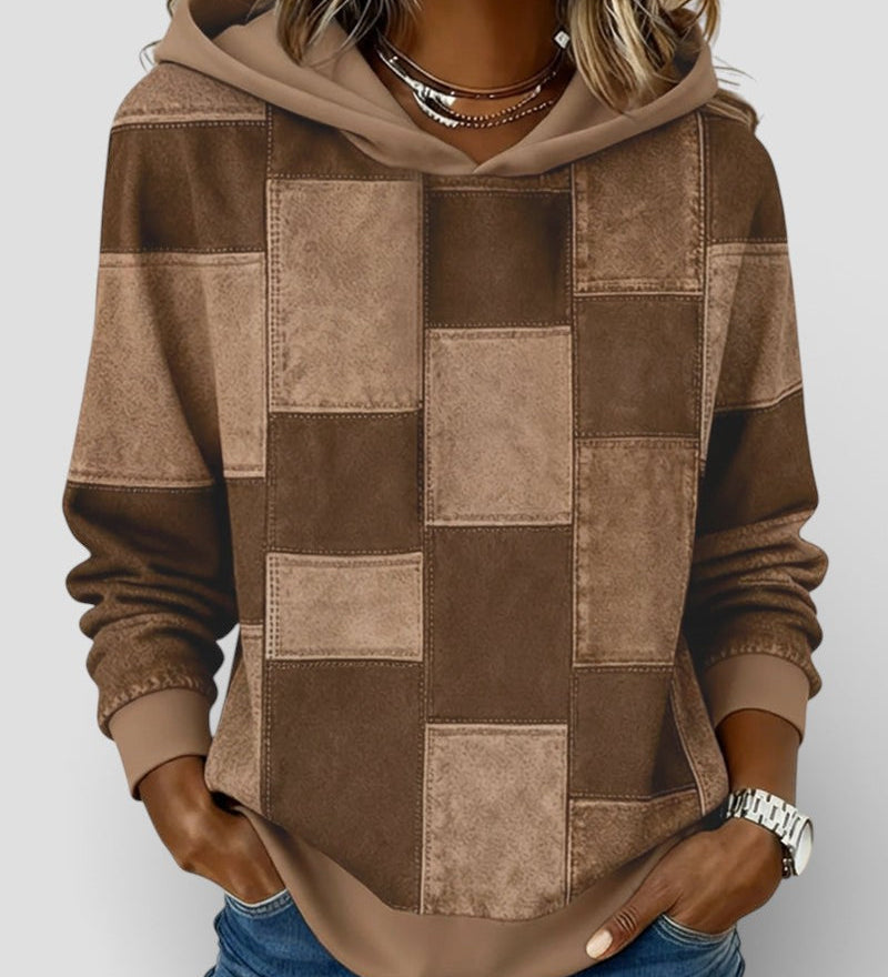 Lucía™ | Sweat à capuche à carreaux