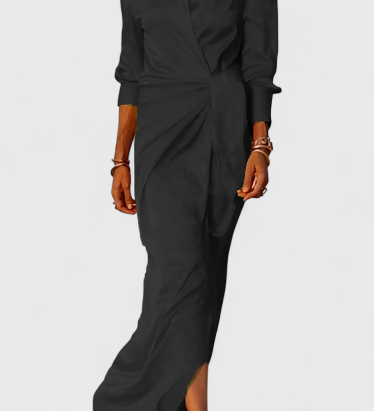 Robe de soirée longue Marbella avec nœud