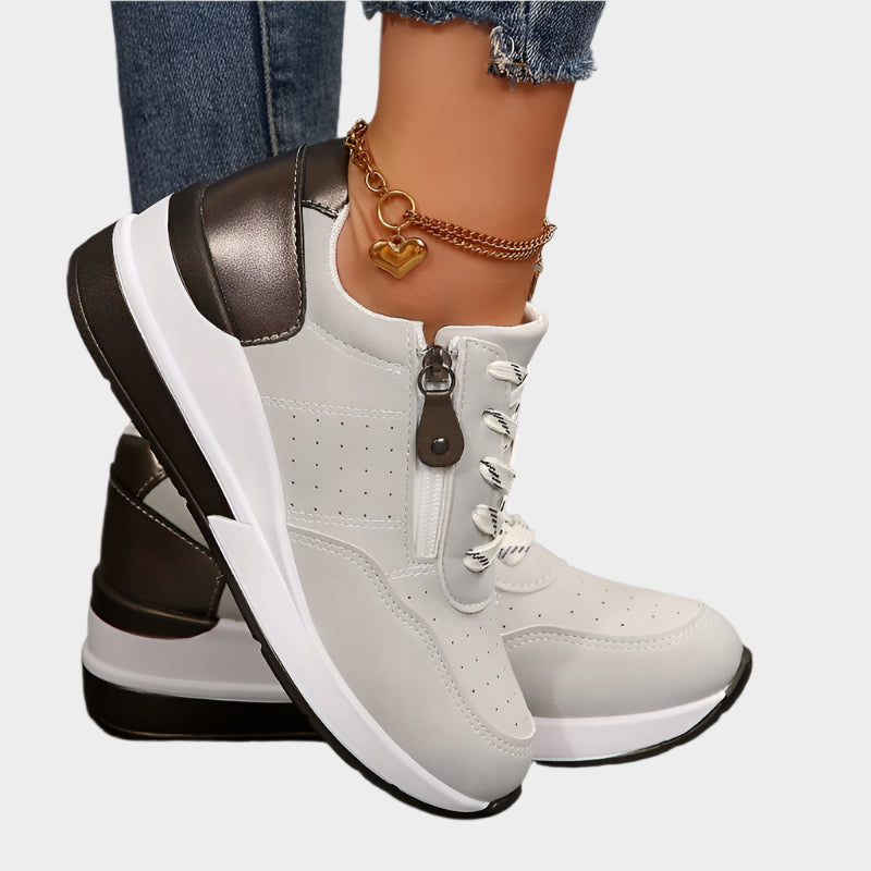 Chaussures orthopédiques avec fermeture éclair et semelle épaisse