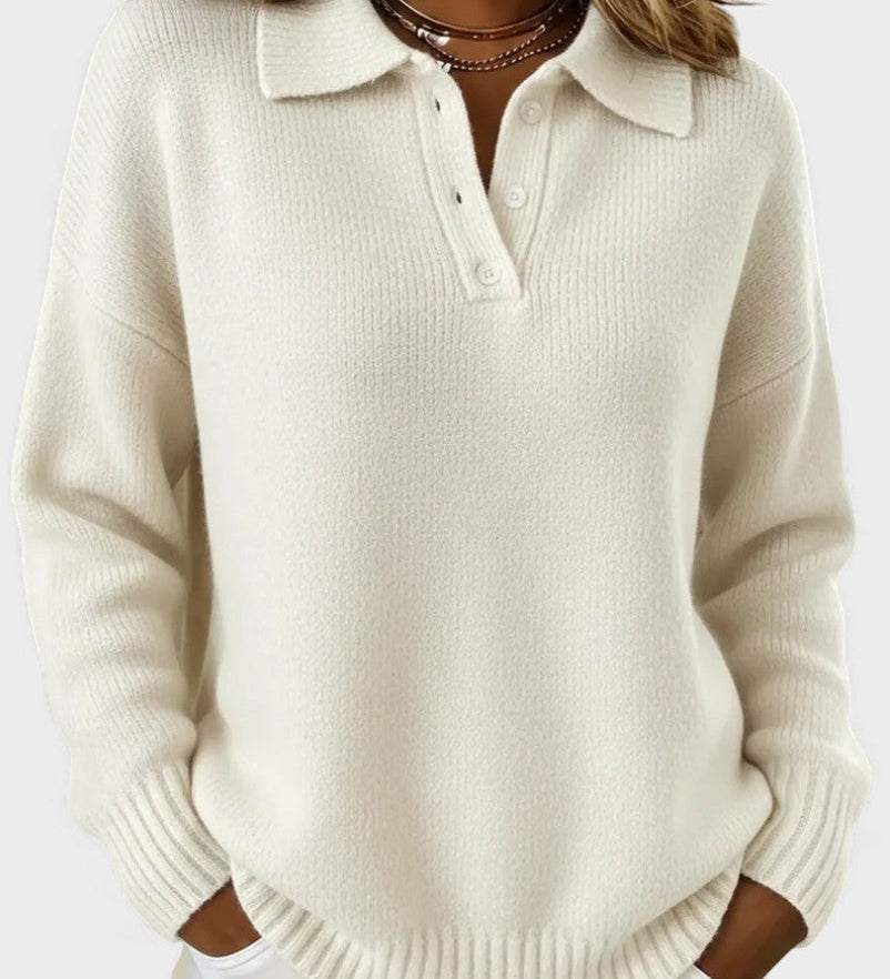 Marta™ | Pull Polo en Tricot Doux