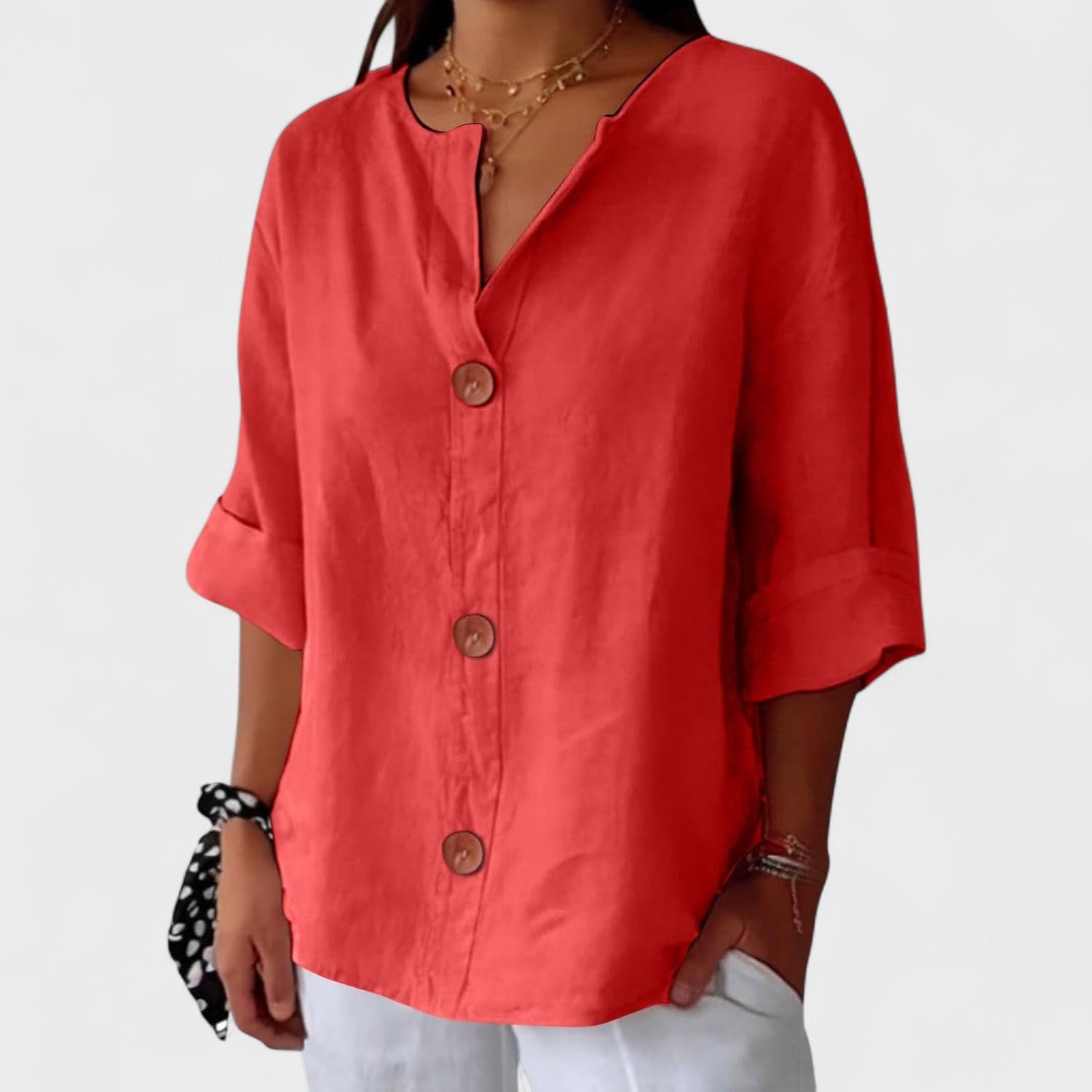 Alejandra™ | Blouse en Lin Décontractée