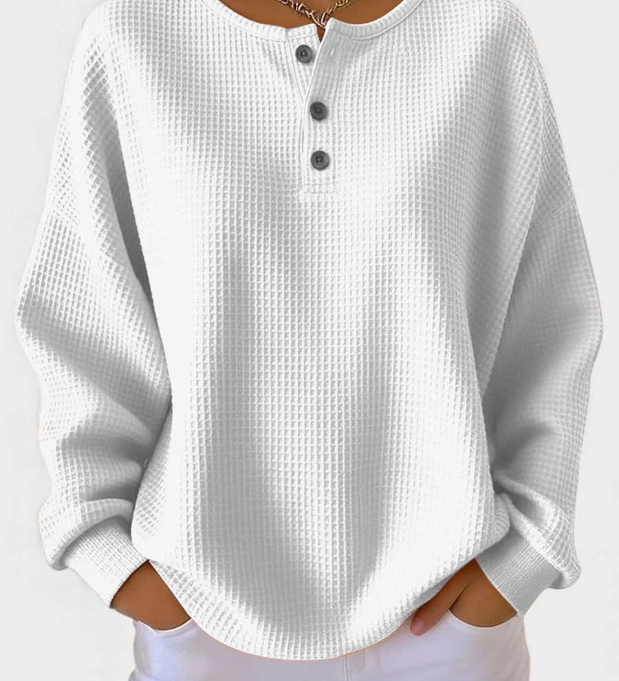Rosa™ | Pull en Gaufre Confortable et Élégant