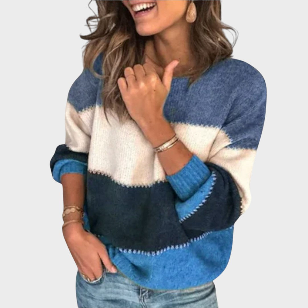 Marília™ | Pull en Tricot Rayé
