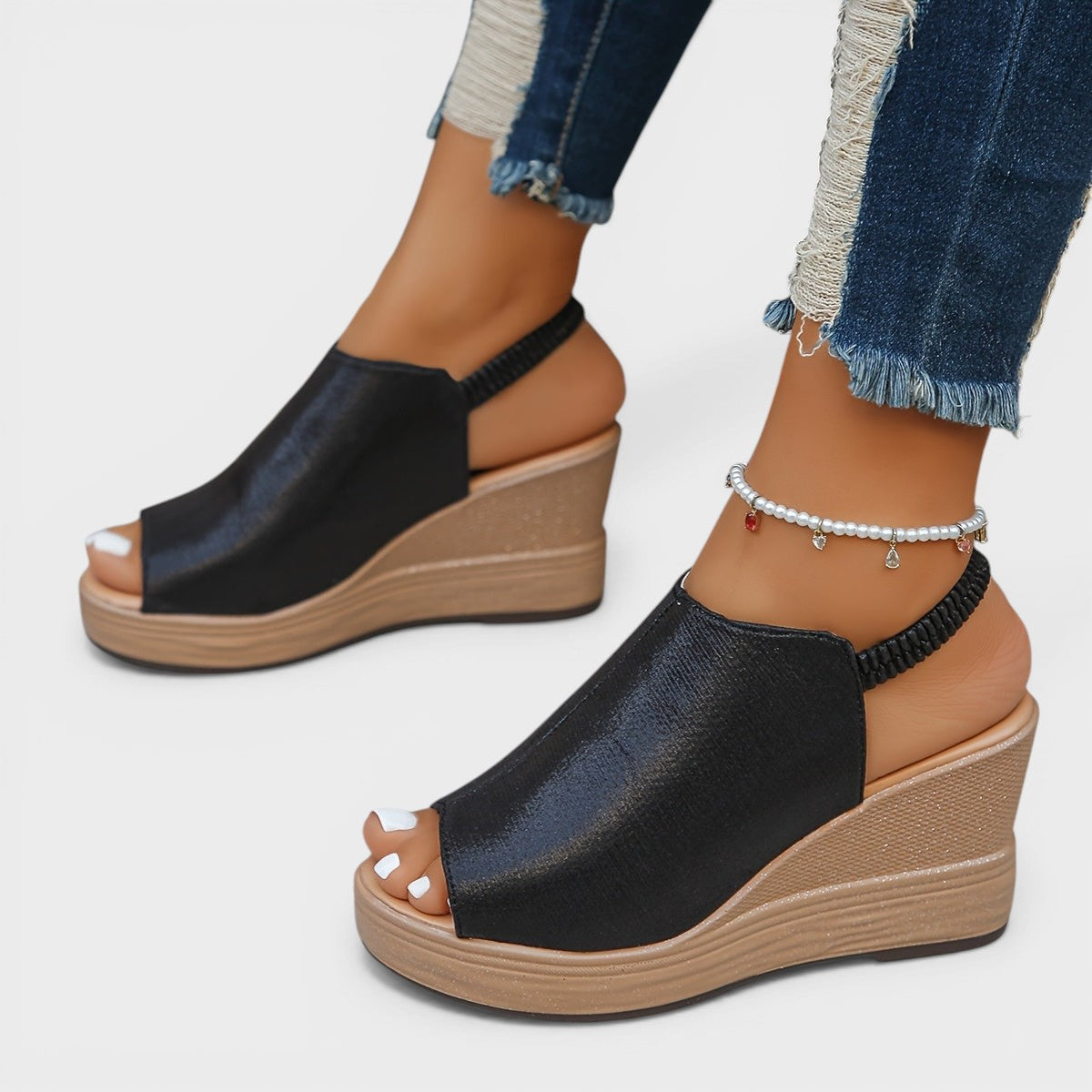 Laura™ | Sandales Orthopédiques à Talon Wedge