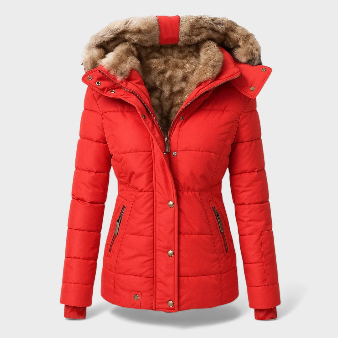 Alba™ | Manteau d'Hiver avec Doublure en Fourrure