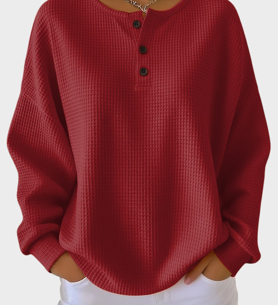 Rosa™ | Pull en Gaufre Confortable et Élégant