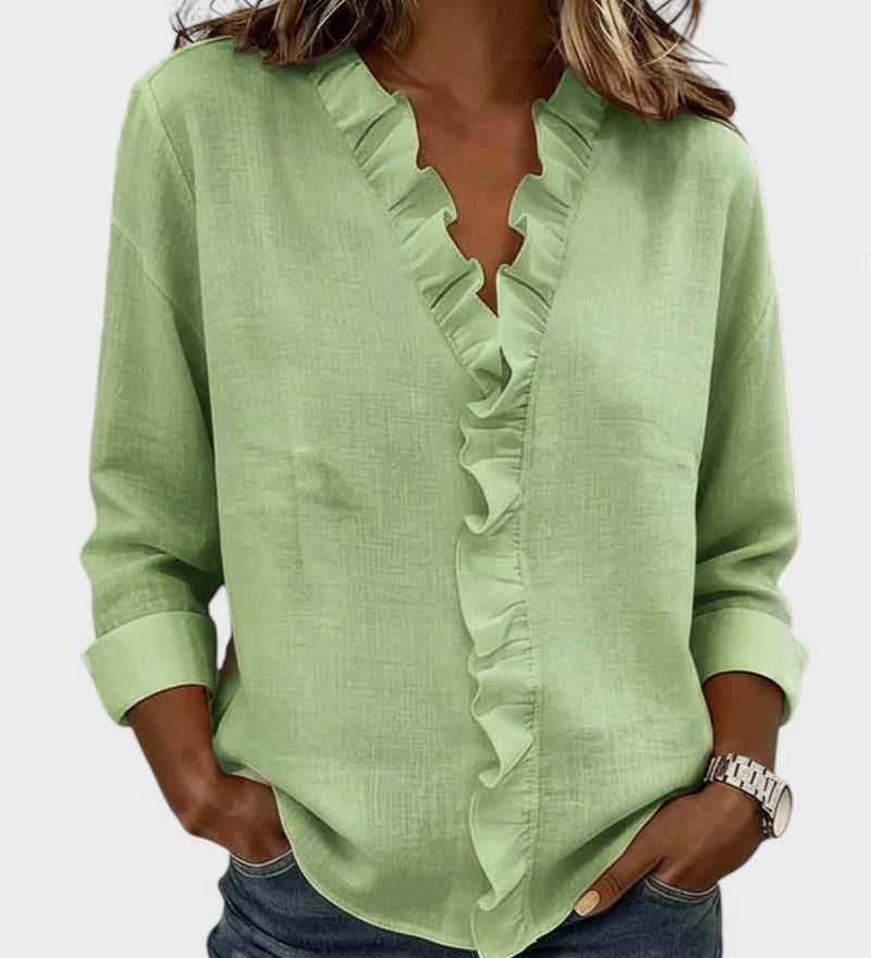Jimena™ | Blouse élégante et légère avec volants