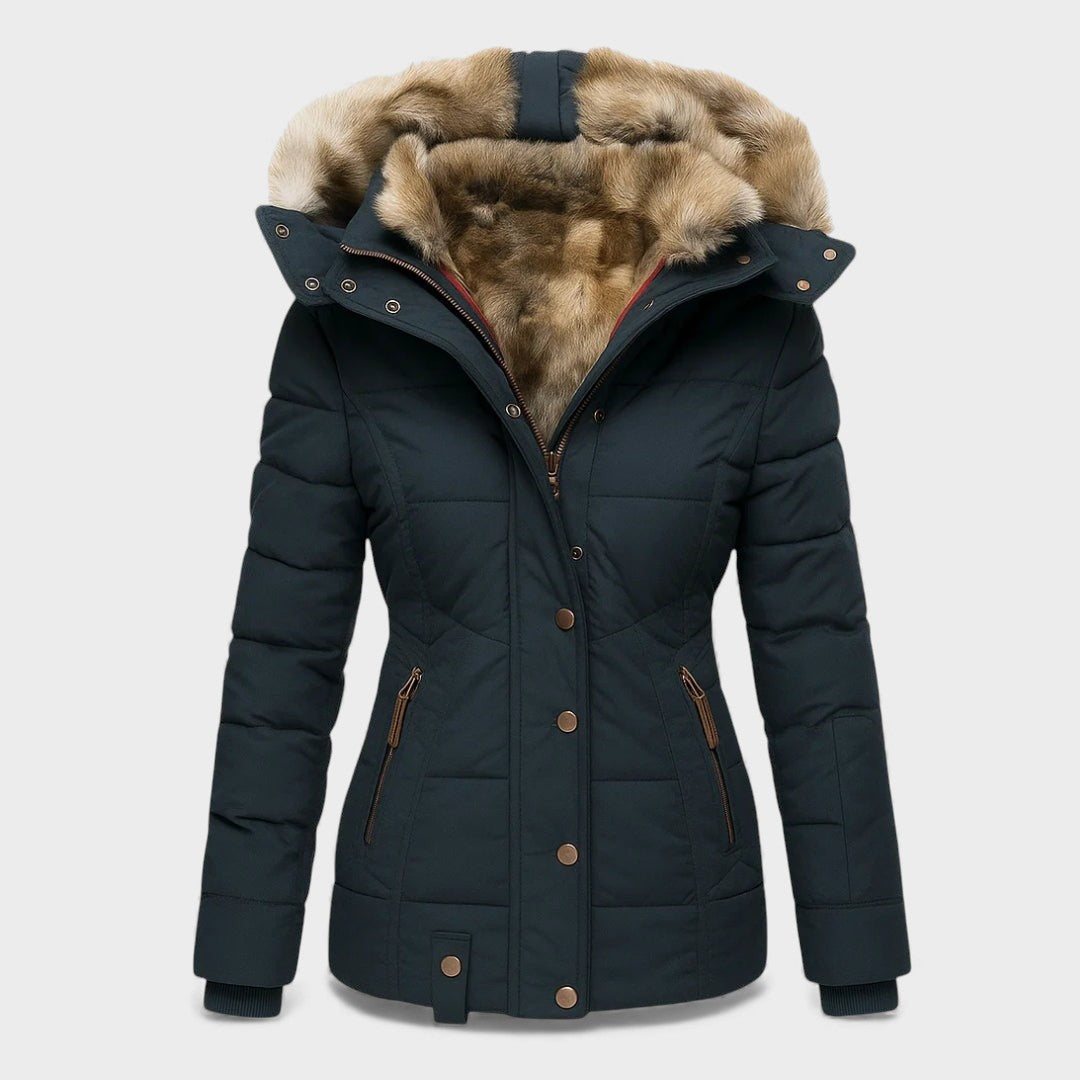 Alba™ | Manteau d'Hiver avec Doublure en Fourrure
