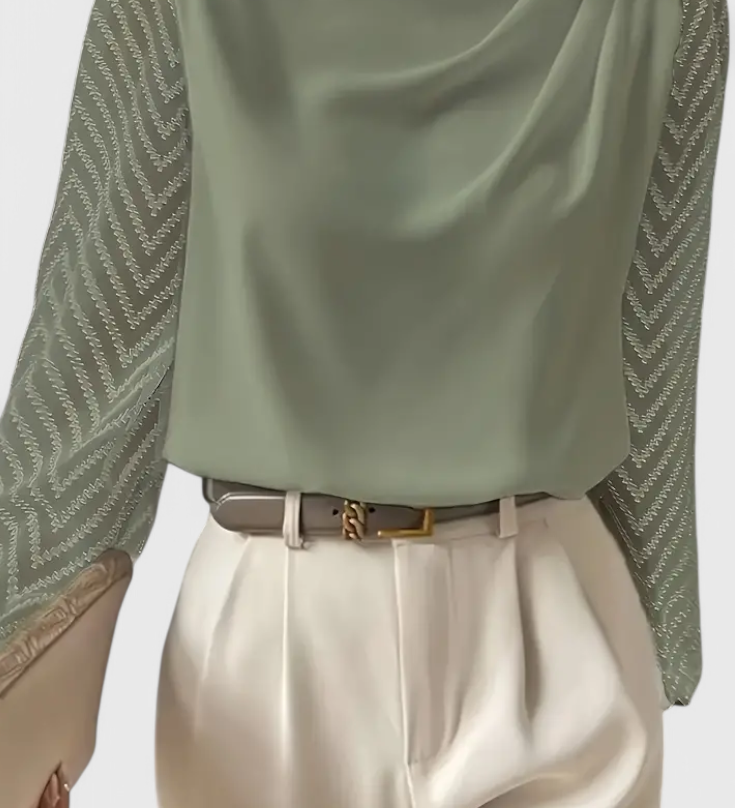 Blouse Élégante Zaraa avec Manches Transparentes