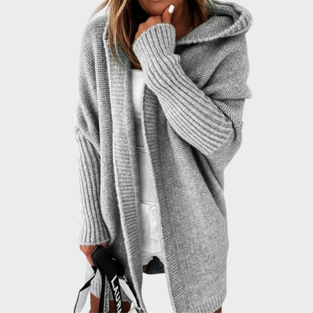 Marcela™ | Cardigan Tricoté à Capuche Oversize