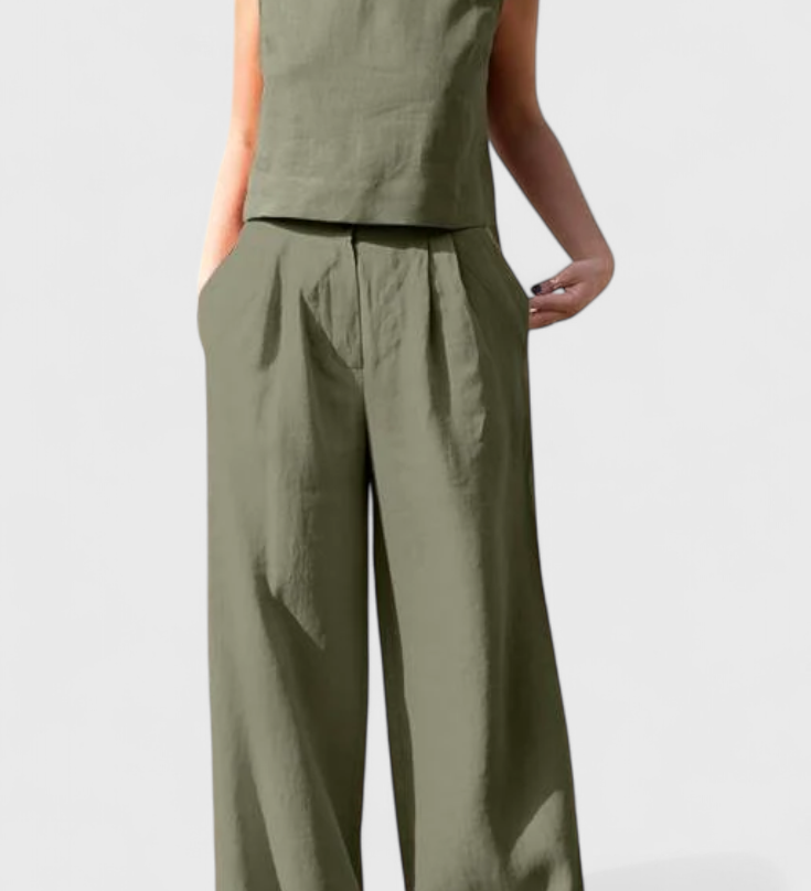 Ensemble sans manches Yvanne Vintage d'été