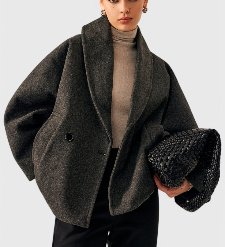 Manteau Oversized Helena en Laine