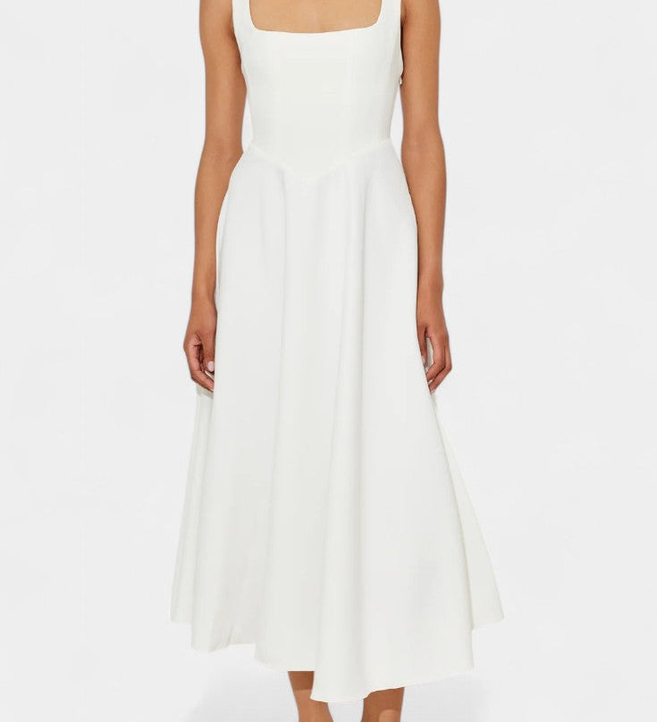 Robe Midi A-Line Sans Manches Mary
