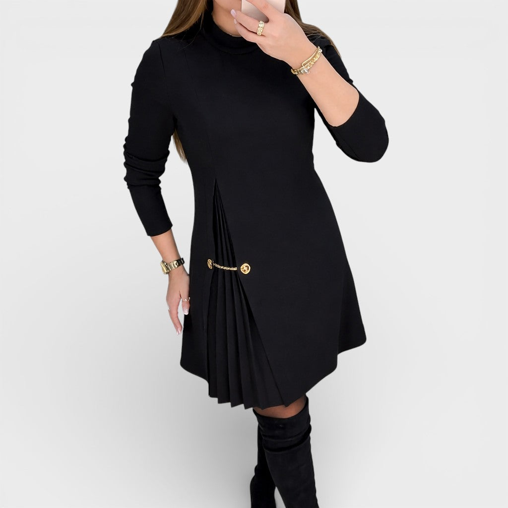 Carmen™ | Robe Longue à Manches Plissées