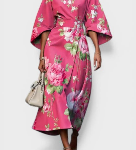 Noelia™ | Robe Florale Élégante et Flottante