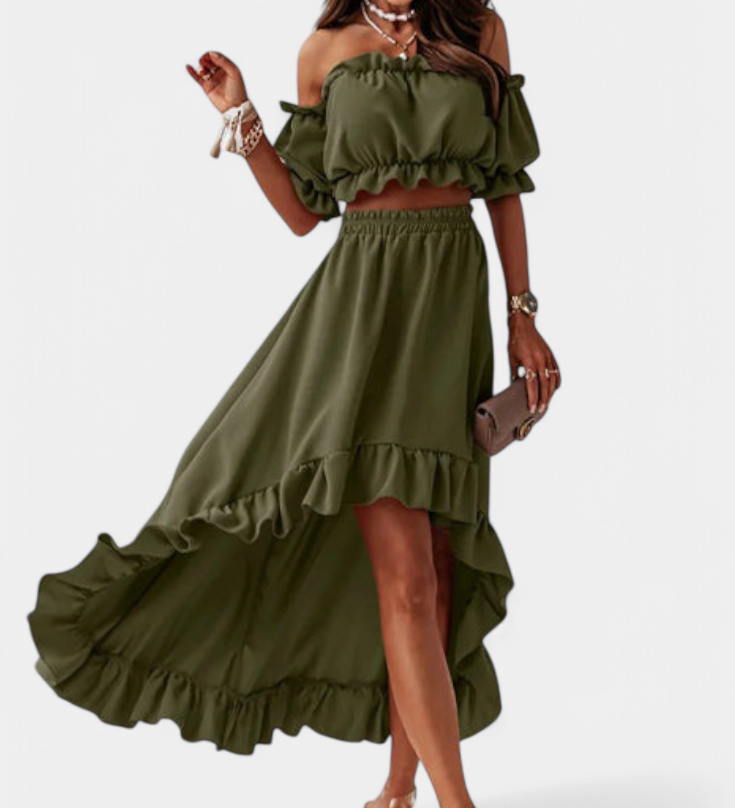 Ensemble Deux-Pièces Katja Off-Shoulder