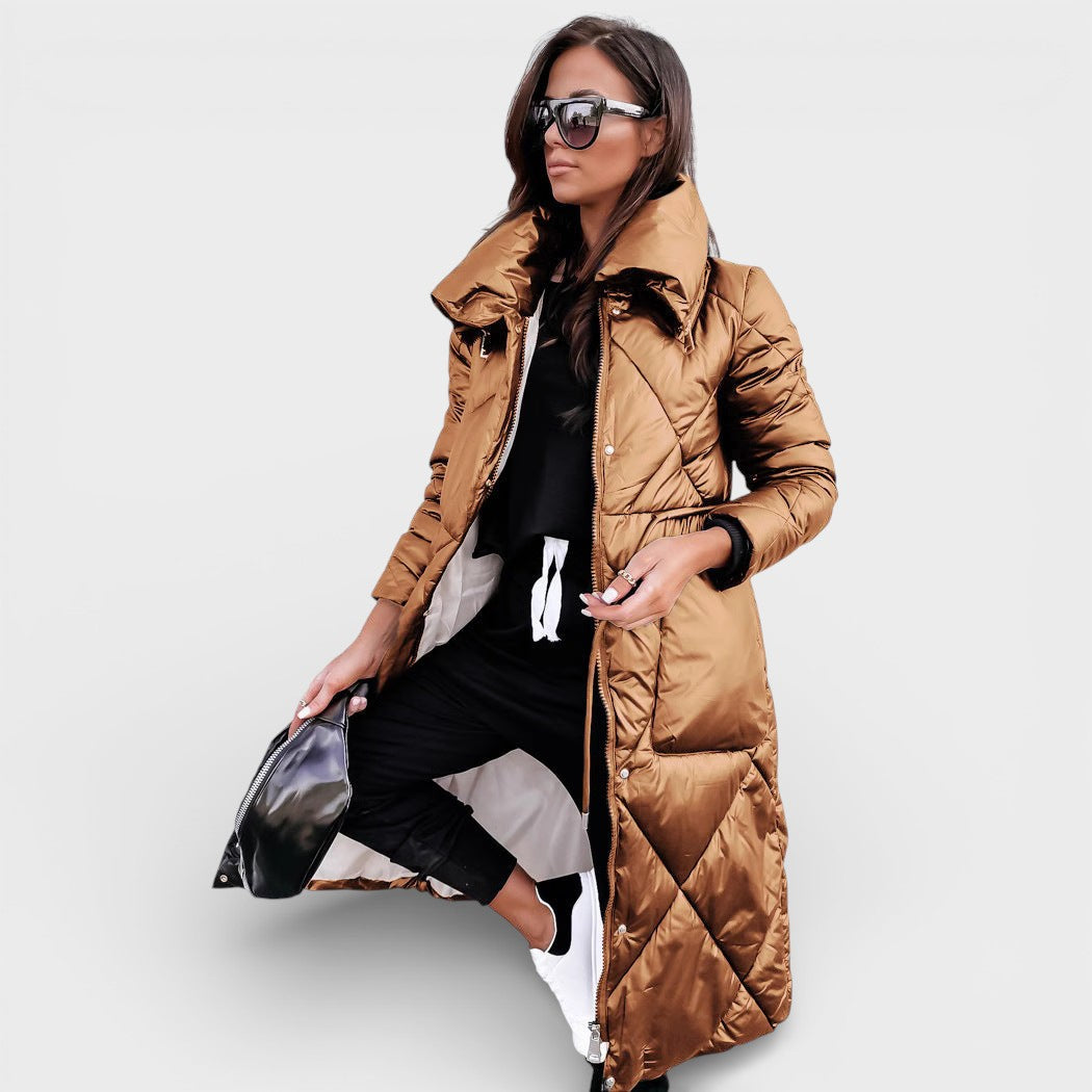 Emilia™ | Manteau Long Matelassé