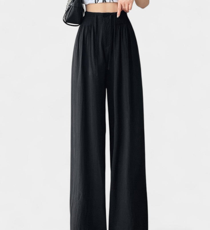 Pantalon Ilyana à taille haute et jambes larges