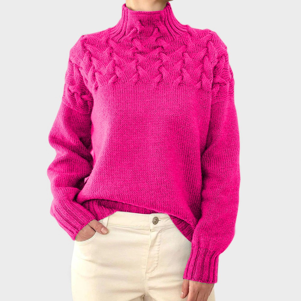 Nora™ | Pull en Tricot Chaud avec Col Haut
