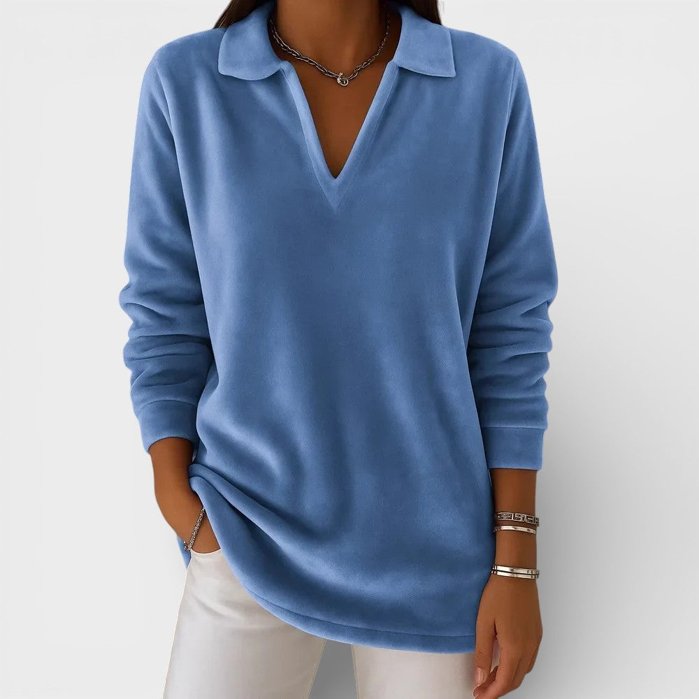 Amelia™ | T-shirt en Jersey Doux avec Col V