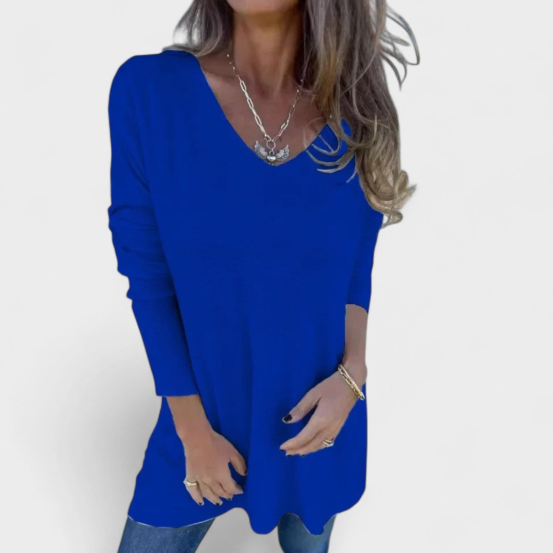 Juana™ | Tunique Tricot Détendue avec Col en V