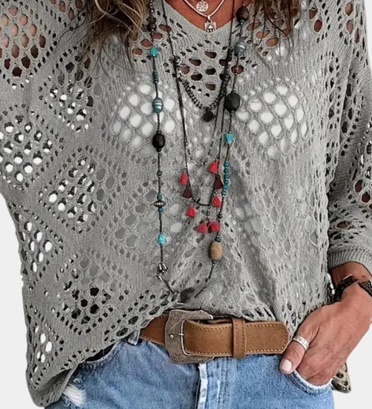 Blouse en Dentelle de Fougère