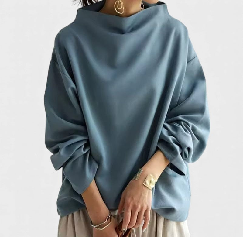 Renée™ | Pull en Tricot Doux avec Col Montant