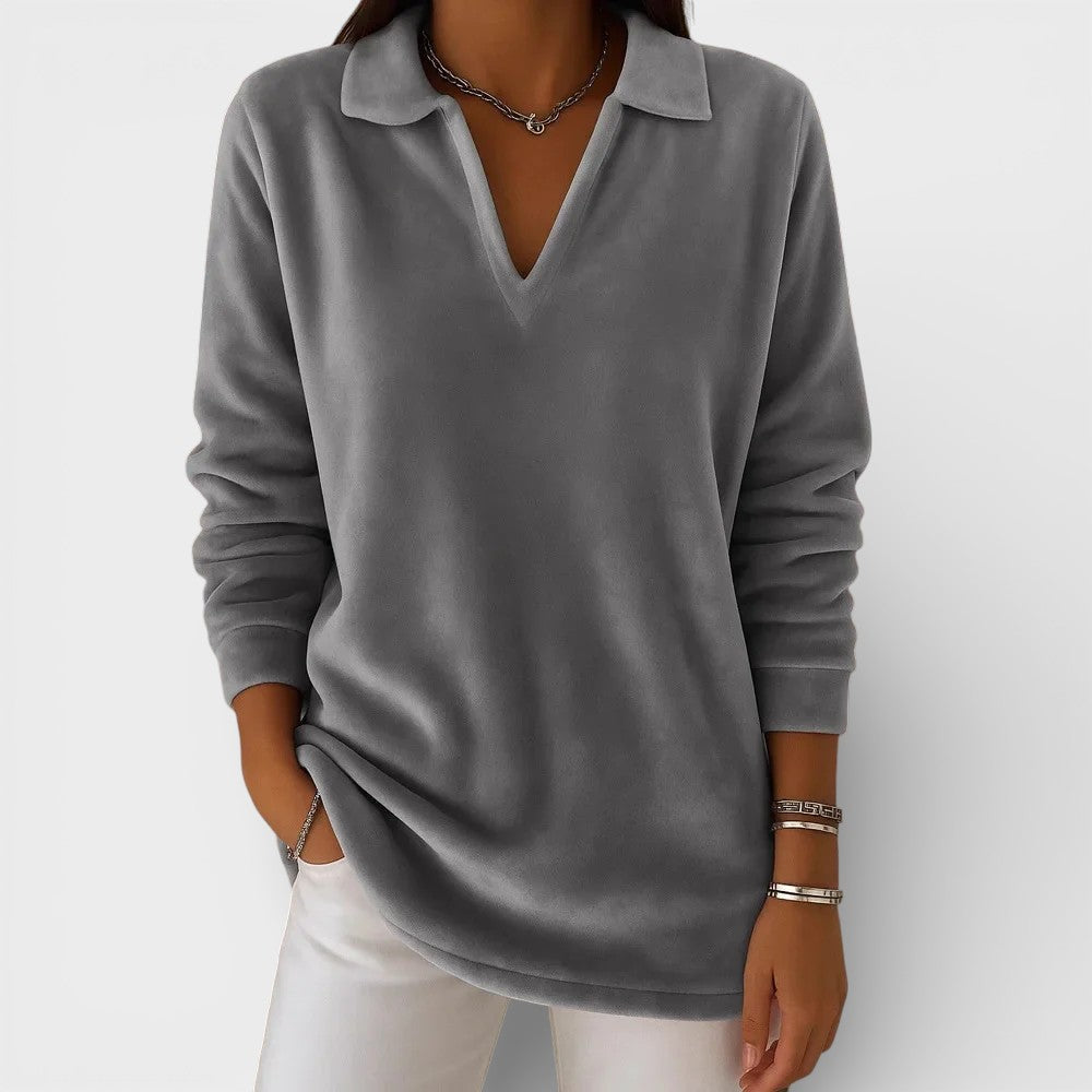 Amelia™ | T-shirt en Jersey Doux avec Col V