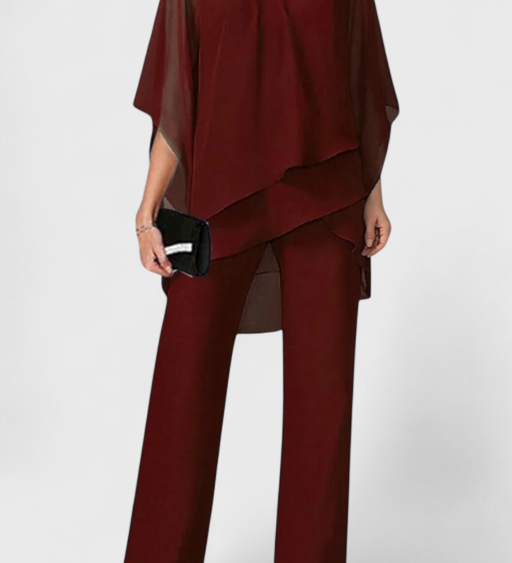 Ensemble Kitty Deux-Pièces avec Design Off-Shoulder